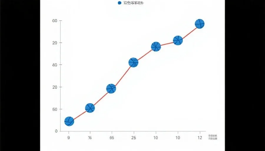 一幅简洁直观的折线图，展示双色球蓝球号码的年度出现趋势，横轴为期号，纵轴为出现次数，突出冷门与热门的交替变化